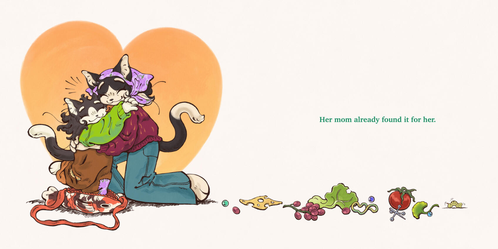 Ending - Last double page spread for my thesis, Scramble’s Silly Search